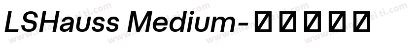 LSHauss Medium字体转换